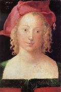 Albrecht Durer Young Woman with a Red Beret oil painting artist